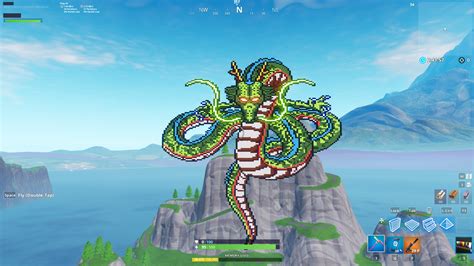 Shenron pixel art i made in Fornite : r/dbz