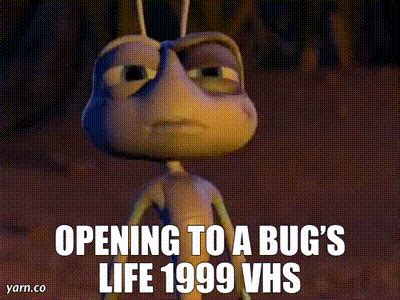 YARN Opening To A Bugs Life 1999 VHS A Bug S Life 1998 Video