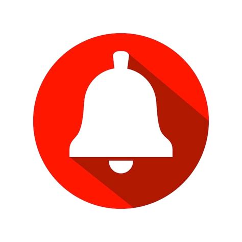 Icono De N De Campana Campana De Notificaci N En Un C Rculo Rojo