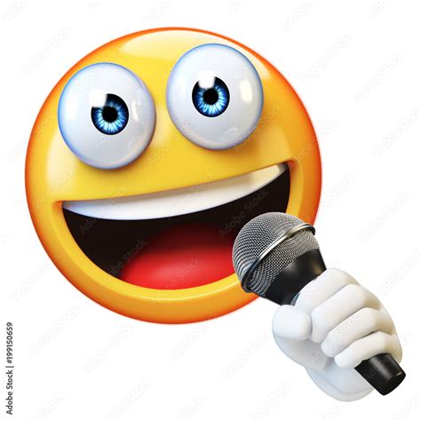 Singing Smiley Face Clip Art