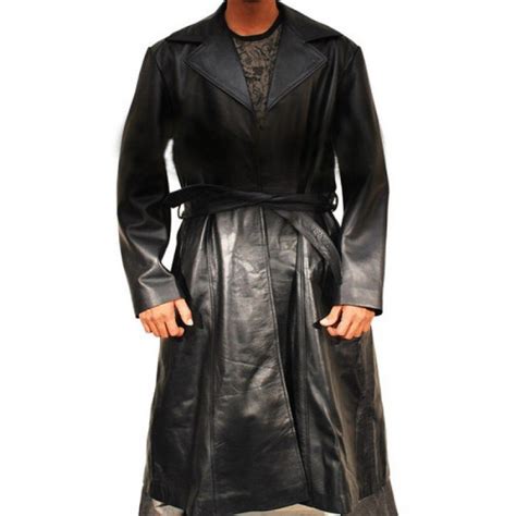 Wesley Snipes Leather Coat Blade Trench Coat