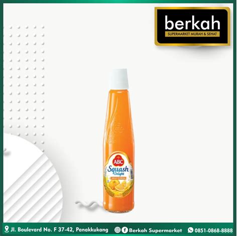 Jual Sirup Abc Squash Delight Jeruk Florida 460 Ml Di Seller Berkah