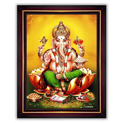 Pavan Photo Laminations Lord Ganesha Ganesh Ganpati Ganapathi Hanging