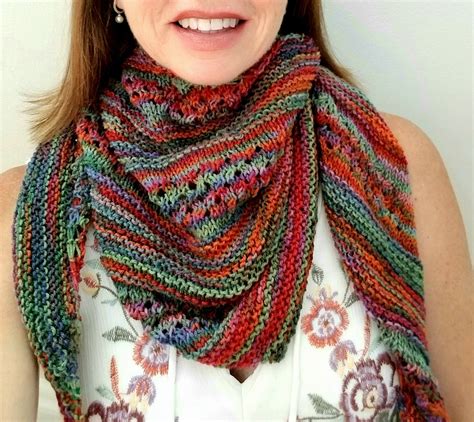 Quick Knit Shawl Pattern Easy Asymmetrical Lace Scarf Etsy