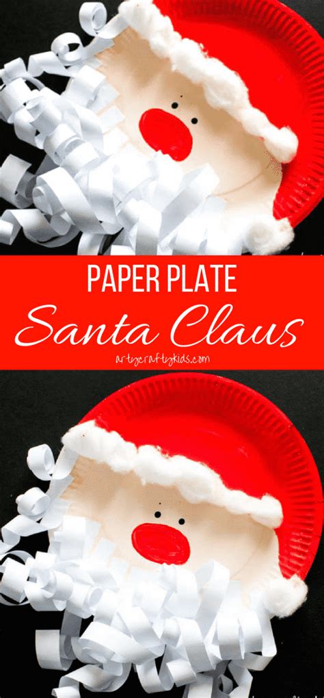 Paper Plate Santa Claus Arty Crafty Kids