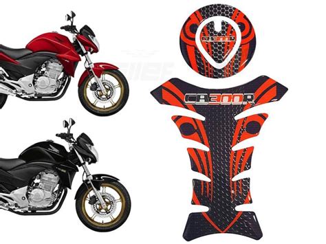 Adesivo De Tanque Sticker Tank Pad Moto Cb R Vermelho Personalizado