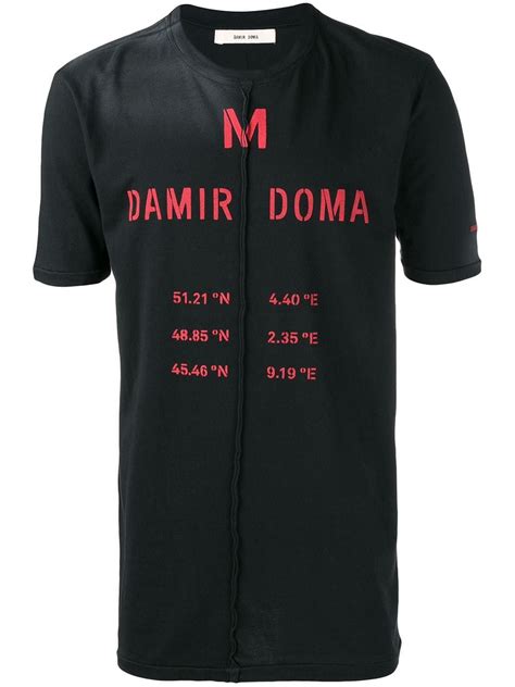 Damir Doma Printed T Shirt Black