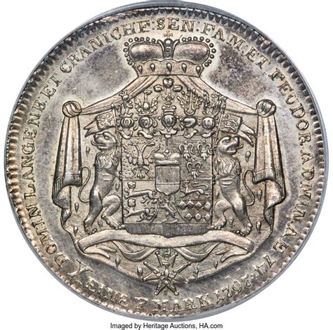 1 Thaler Louis Frederick Charles Condado De Hohenlohe Neuenstein