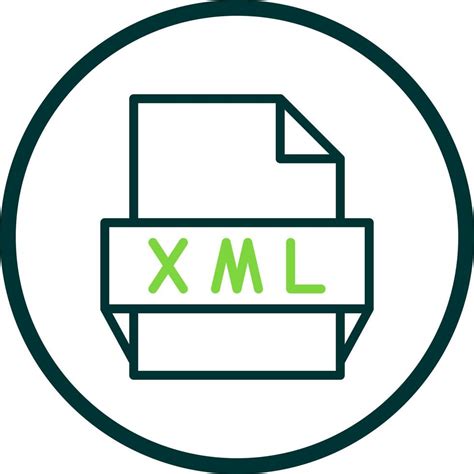 Xml File Format Icon Vector Art At Vecteezy