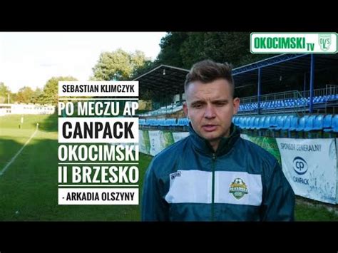 Sebastian Klimczyk Po Meczu Ap Canpack Okocimski Brzesko