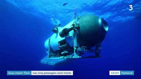 Disparition Du Sous Marin Titan Les Cinq Passagers Sont Morts