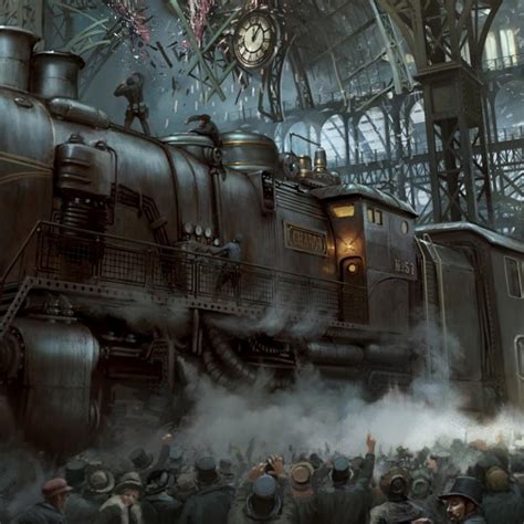 Steampunk express train wall art | My Steampunk Style – my-steampunk-style