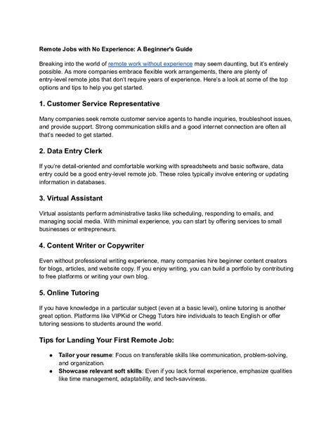 Remote jobs no experience - Speaker Deck