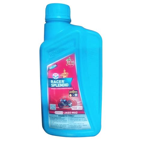 Full Synthetic HP Racer Splendid 20W40 4T Engine Oil Bottle Of 900 ML