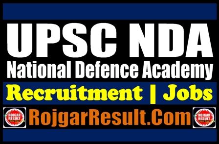 Upsc Nda I Online Form For Post Rojgarresult