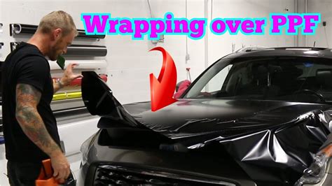 WRAP Over PPF Paint Protection Film New Satin Black YouTube