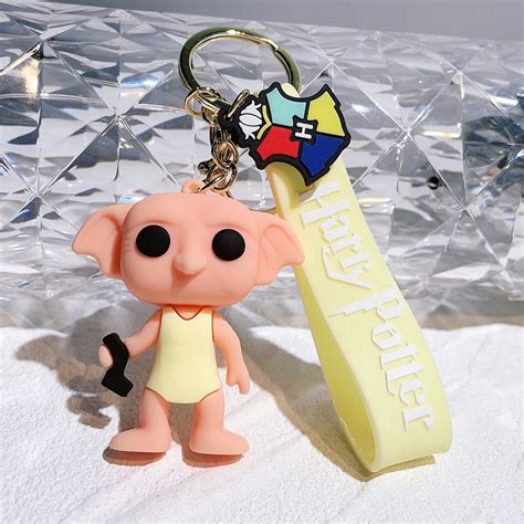 Keychain Harry Potter Ron Hermione Voldemort Malfoy Snape Dobby Doll