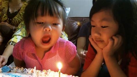 Kids Trying To Blow Out Candles Youtube