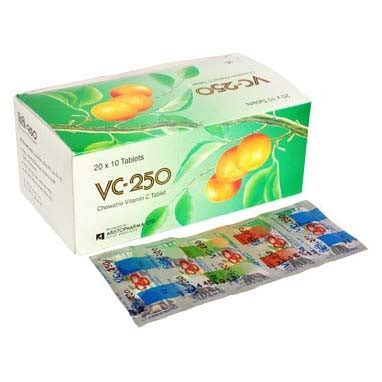 VC 250 250 mg Chewable Tablet ভস ২৫০ ২৫০ ম গর টযবলট