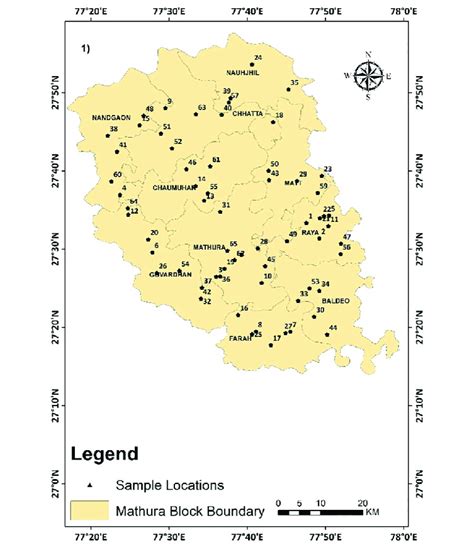 Study Area Sampling Location Map Of The Mathura District Download