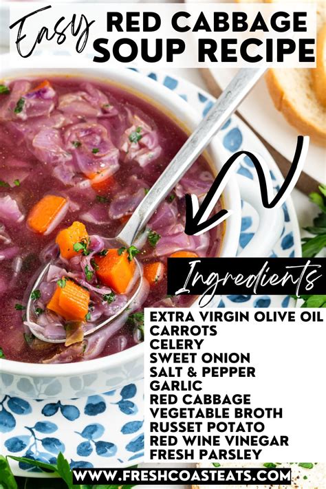 Red Cabbage Soup - Fresh Coast Eats