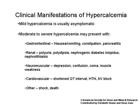 Chapter 26 Hypercalcemia Pathogenesis Clinical Manifestations Differential Diagnosis