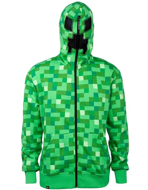 Minecraft - Creeper Premium Zip-up Hoodie - Walmart.com - Walmart.com