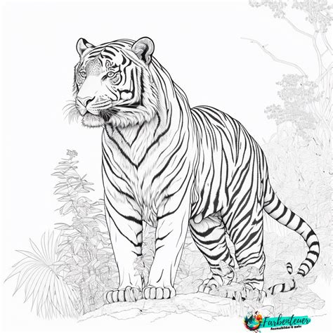 Ausmalbild Tiger Kostenlose Vorlagen Zum Ausdrucken Und Ausmalen