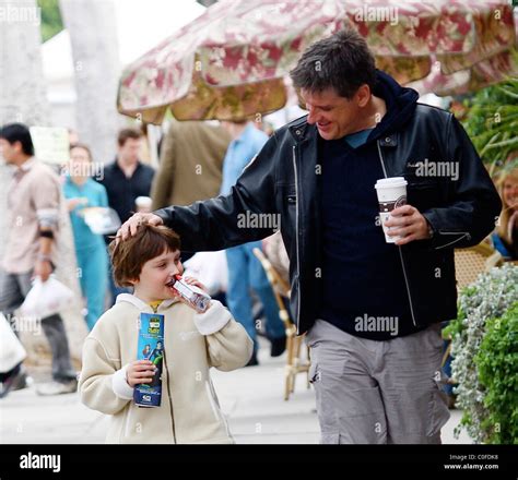 The Late Late Show Host Craig Ferguson With His Son Milo Ferguson Los