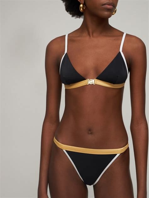 Triangel Bikini Tricolor Balmain Damen Luisaviaroma