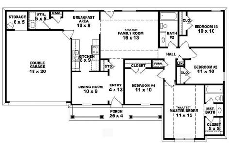 New 4 Bedroom Ranch Style House Plans - New Home Plans Design