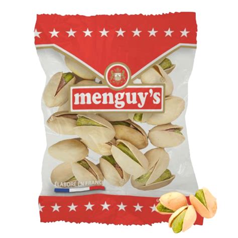 Menguy s Pistaches Grillées Salées 50 paquets de 20 gr