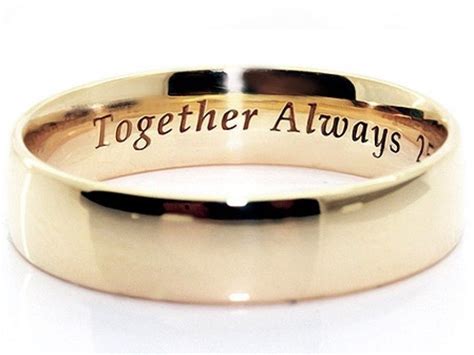 Wedding Ring Engraving Together Always Wedding Ring And Jewelry