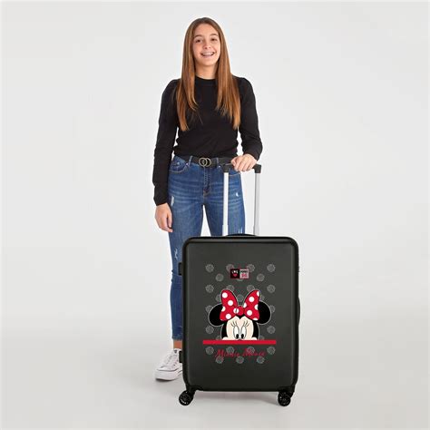 Maleta Trolley Abs Minnie Negra Joumma Ref Tiendas Soriano