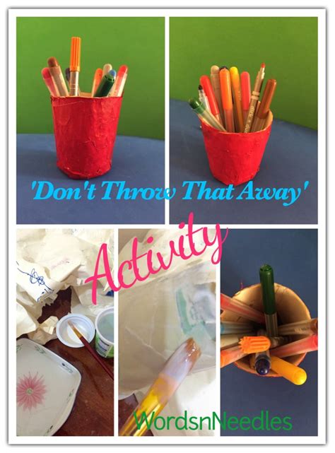 Don T Throw That Away Activity