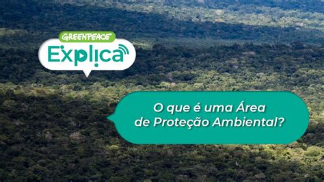 O que é uma área de proteção ambiental Greenpeace Explica YouTube