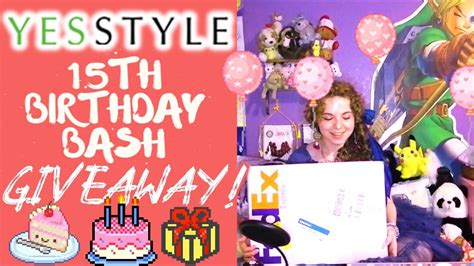 YesStyle S 15th Birthday Unboxing Giveaway 3 Winners YouTube