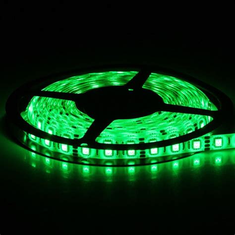 Striscia Strip Led Smd Flessibile M Adesiva Luce Verde Ip