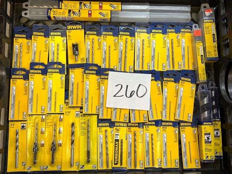 Misc Lot Of Irwin Drillplug Cutter Bits Earls Auction Company