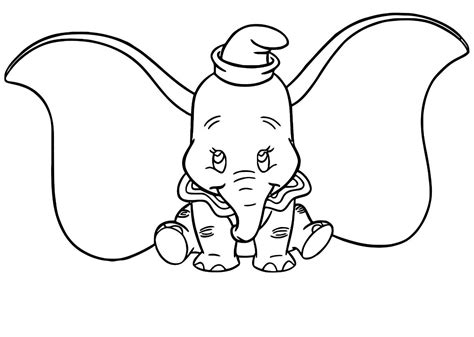 Dumbo 2019 Dibujo De Dumbo Dibujos Sencillos Dibujos Bonitos Dibujos De Colorear