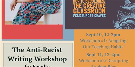 Felicia Rose Chavez Event Series The Anti Racist Writing Workshop