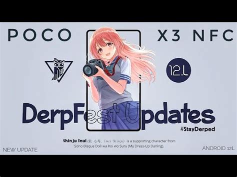 Derpfest Shinju Poco X Nfc Android L Latest Update Youtube