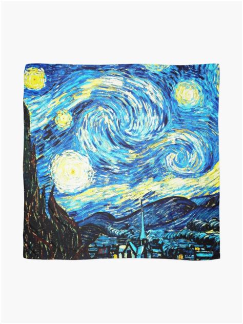 Foulard Van Gogh Nuit étoilée célèbre tableau par virginia50