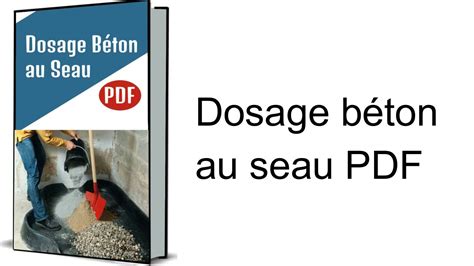 Dosage B Ton Au Seau Pdf Youtube