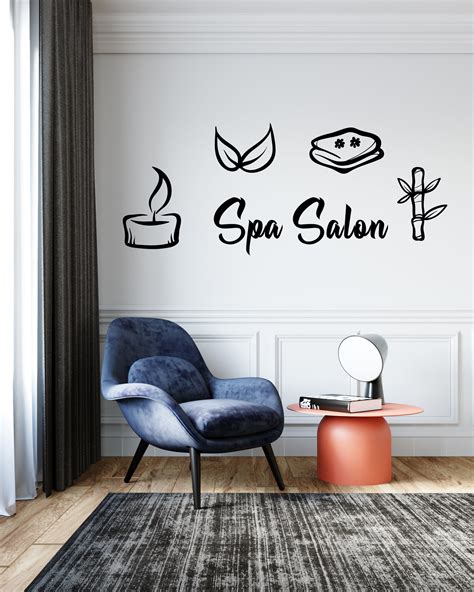 Spa Salon Massage Wall Decals Facials Skincare Quote Wall Sticker