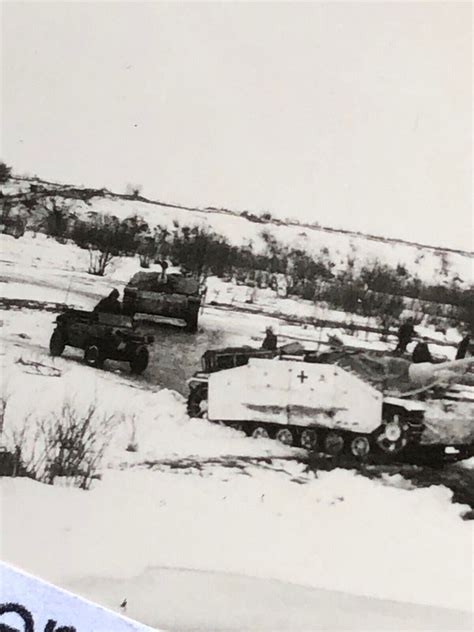 Altes Foto Sturmgeschütz Langrohr Seitenschürzen Camo Schwimmwagen