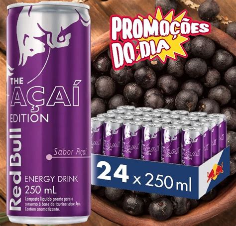 Energético Açaí Red Bull Energy Drink Pack Com 24 Latas De 250ml