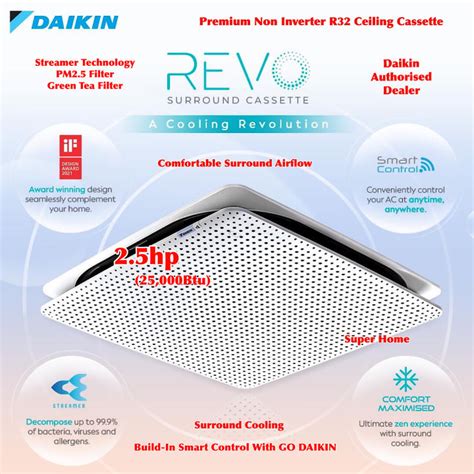 Daikin Revo Surround Cassette Hp Hp Fcfv Series R Premium Non