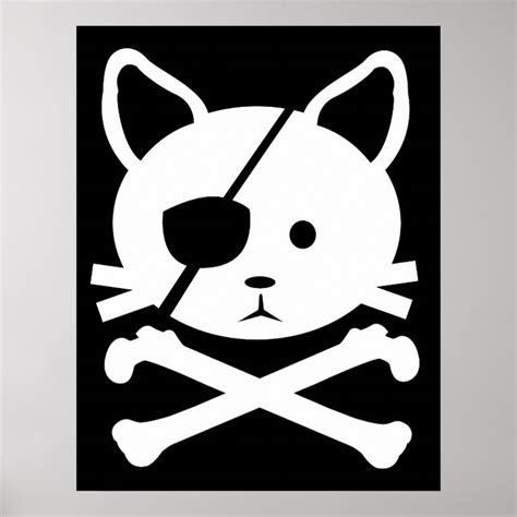 Cat Pirate Poster Zazzlenl