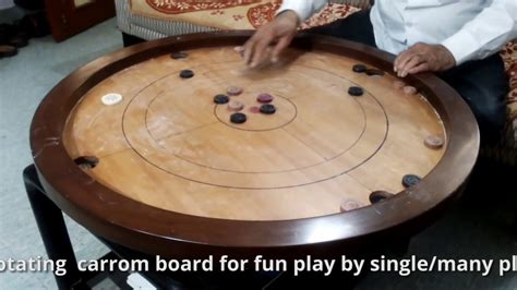 Diy Round Rotating Carrom Board With Lazy Susan For 1 To 5 Or 6